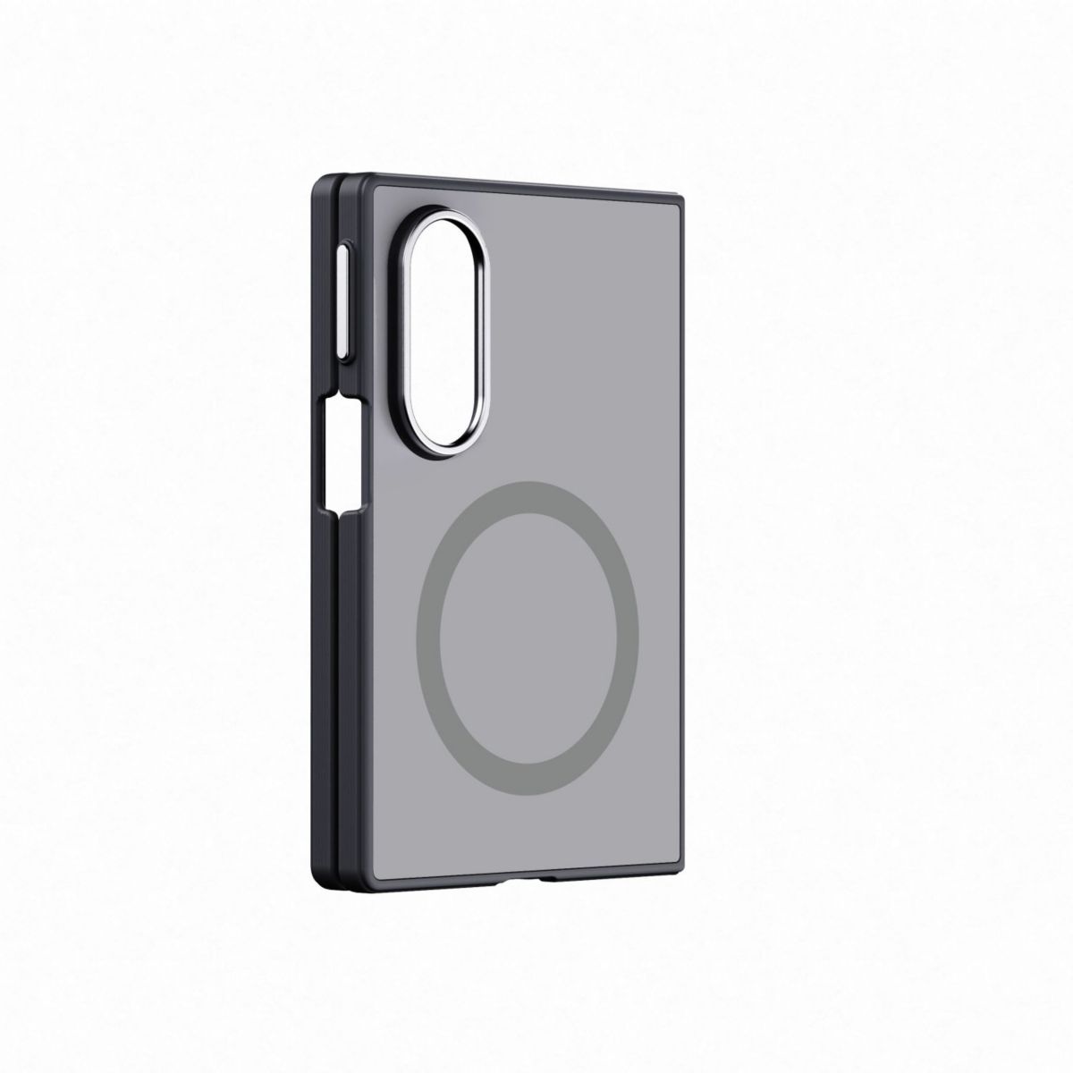 Coque Fold 8 Miroir magnétique Argenté couleur unique, SAMSUNG