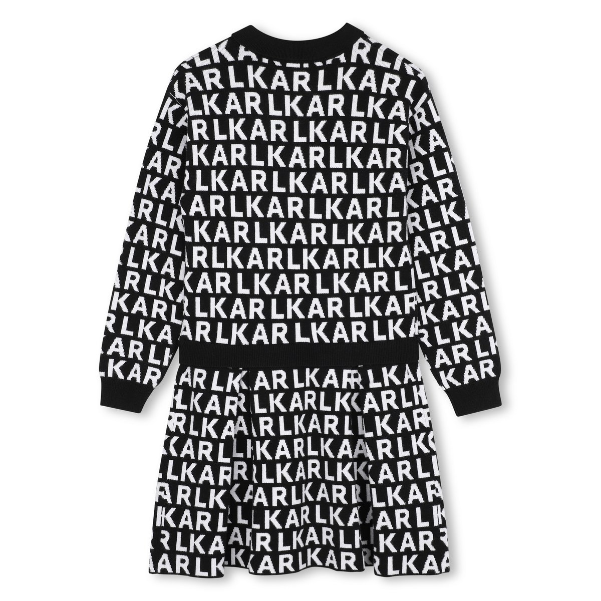Robe polo noir blanc, KARL LAGERFELD KIDS