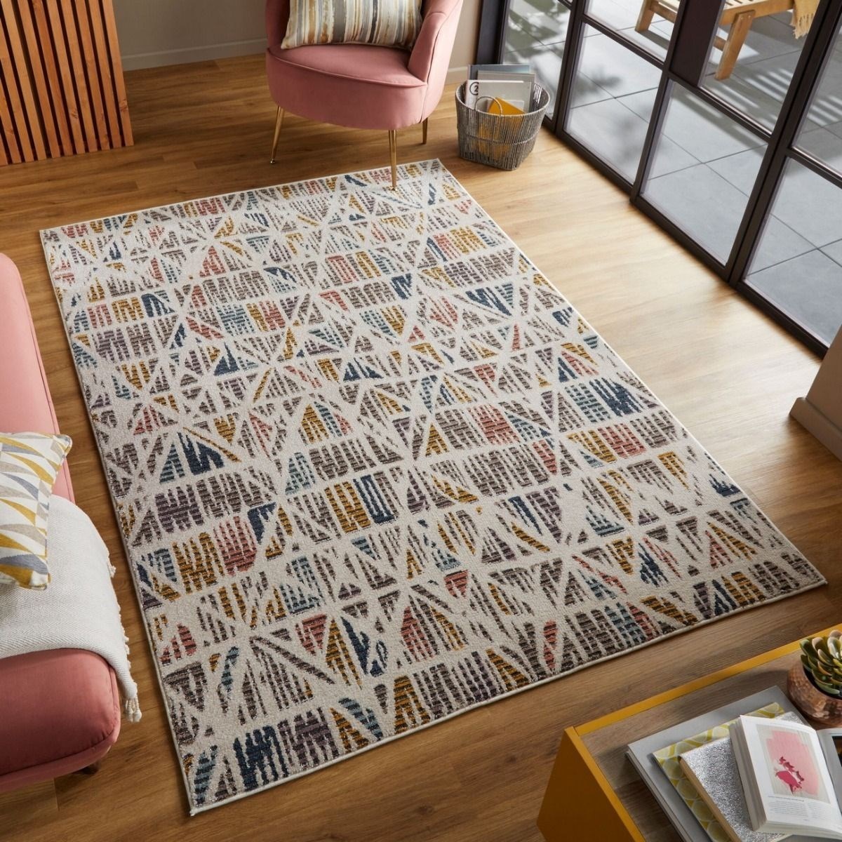 Tapis salon et chambre design CORSA multicolore, NOVATREND