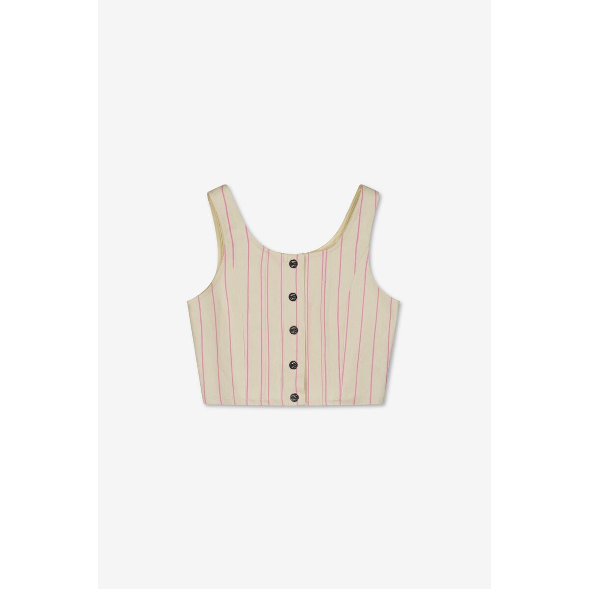 Top en jeans LAIFGI pink fluo, LE TEMPS DES CERISES
