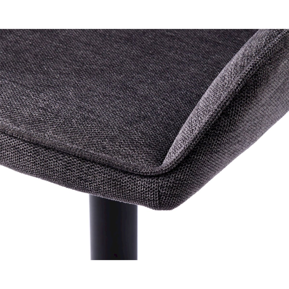 Chaise tapissée matelassée SEVITLE gris chiné, RECOLLECTION
