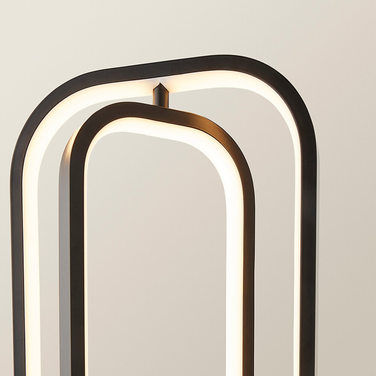Inez Revolving LED Table Lamp in Matte Black black, SO'HOME