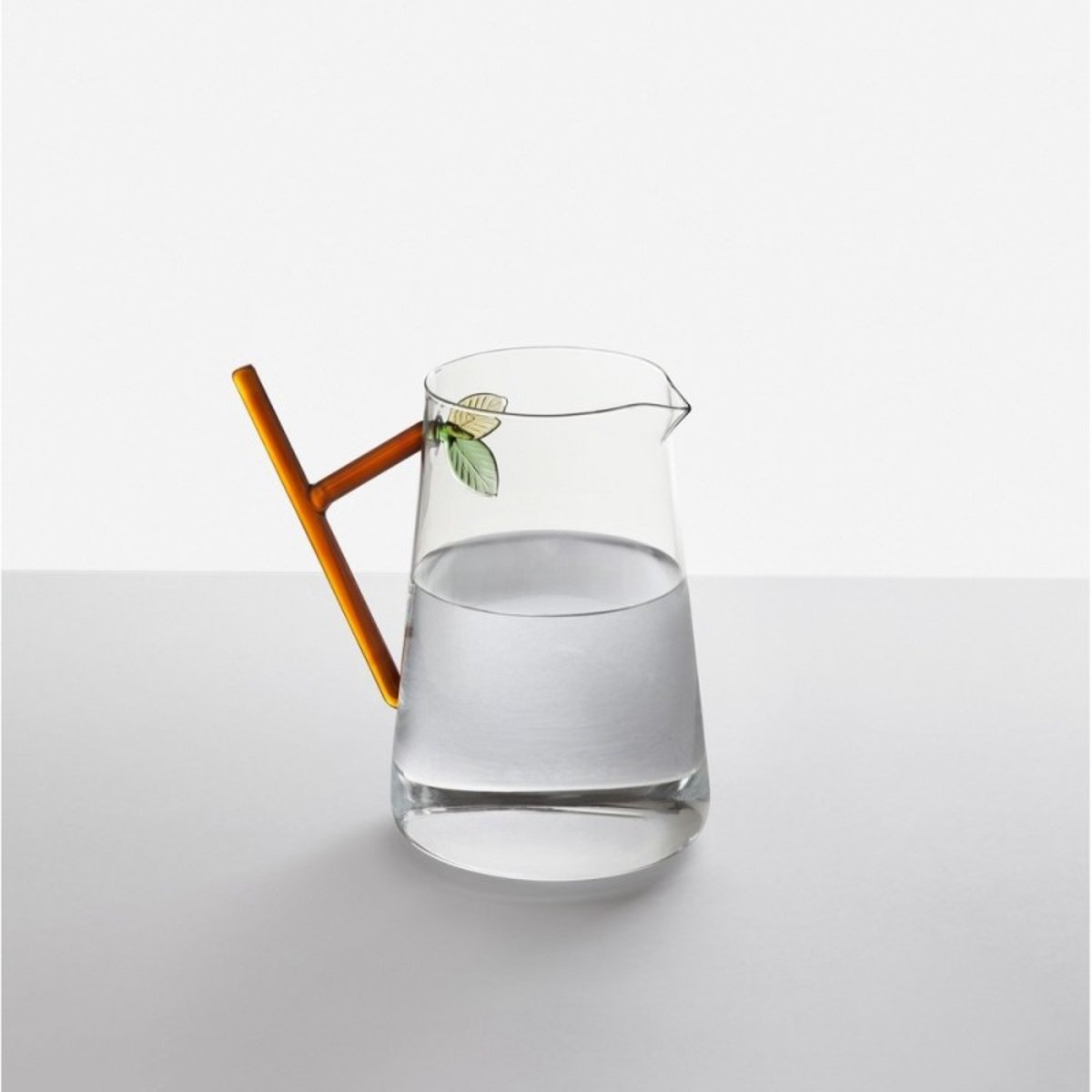 Carafe verre design feuille GREENWOOD transparent, ICHENDORF