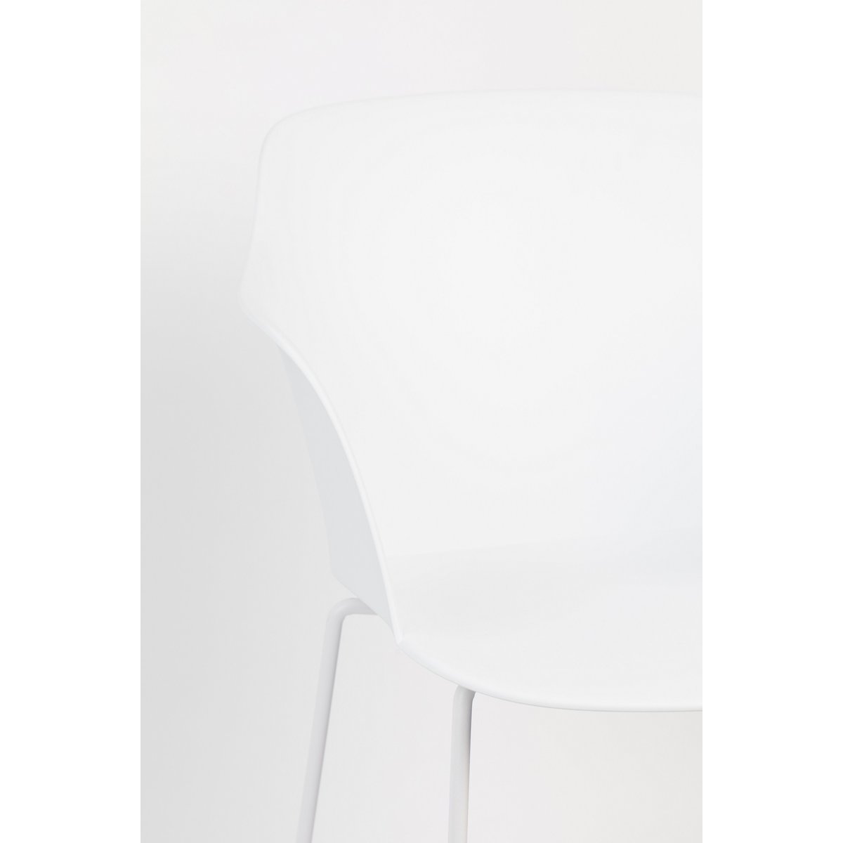 Chaise design (lot de 2), TANGO blanc, BOITE A DESIGN