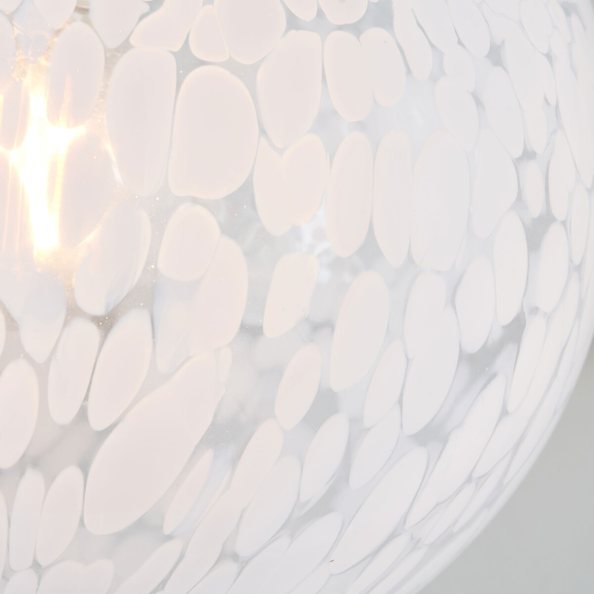 Angelia Speckled Glass Sphere Drop Pendant Light white, SO'HOME
