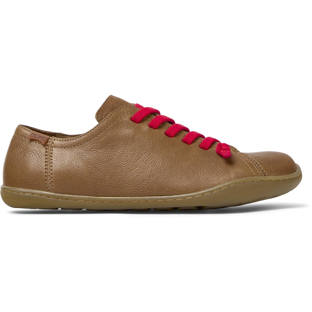 Baskets Peu Cami Smooth Leather marron moyen, CAMPER