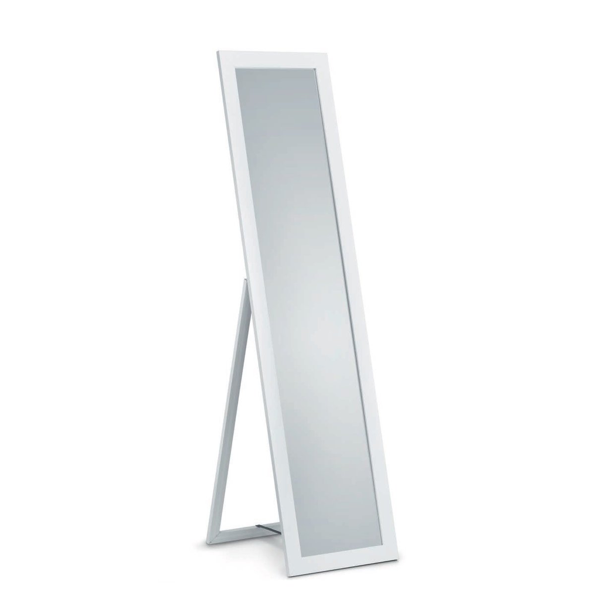 Miroir design en verre v021492, TINA blanc, BOITE A DESIGN
