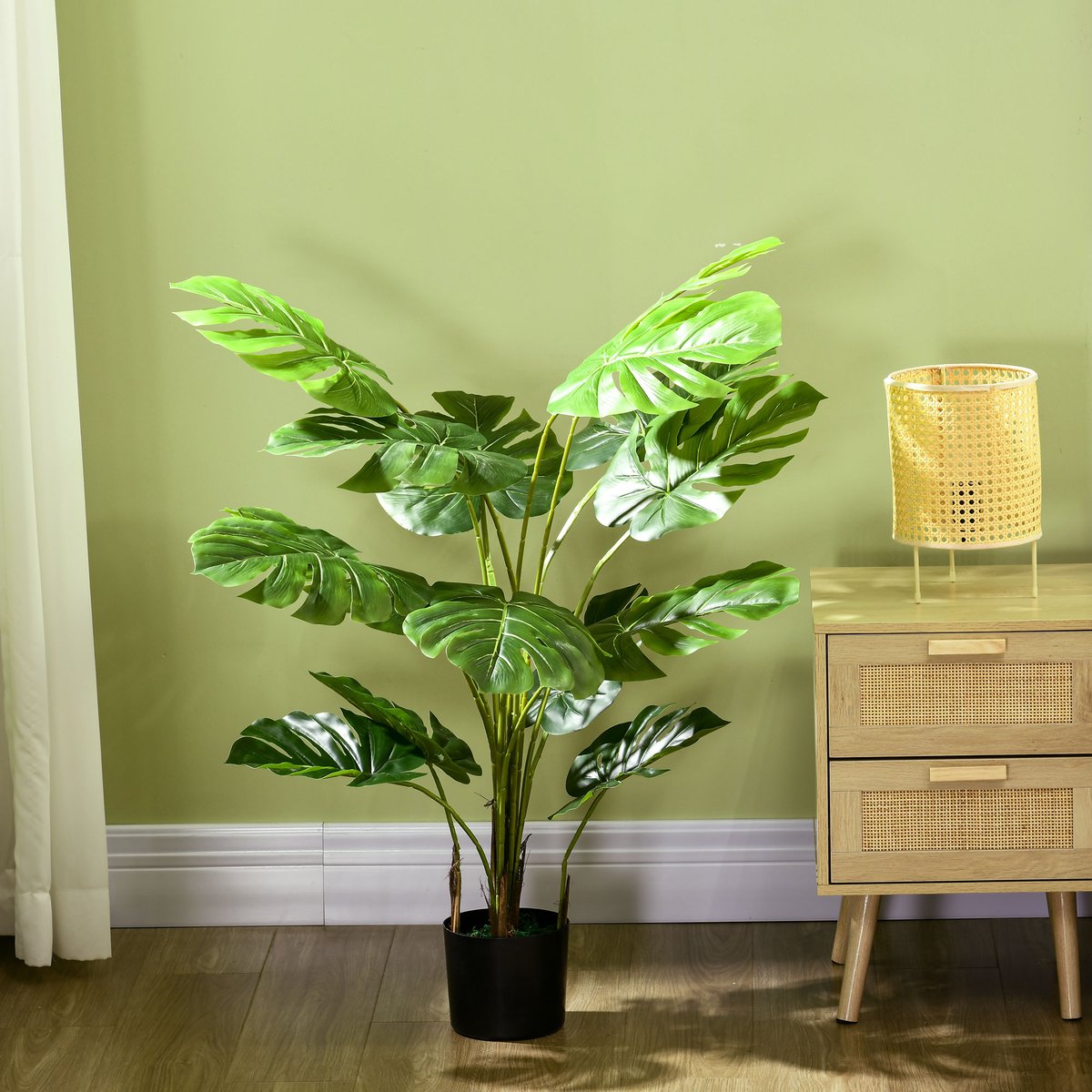 Plantes artificielles Plastique Vert vert, HOMCOM