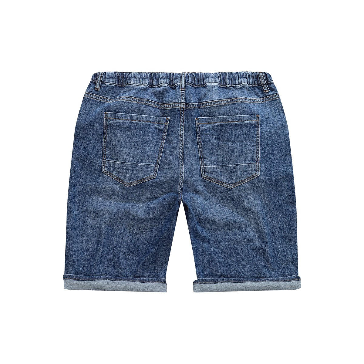 Bermuda à enfiler en tissu Lightweight. bleu jean, JP1880