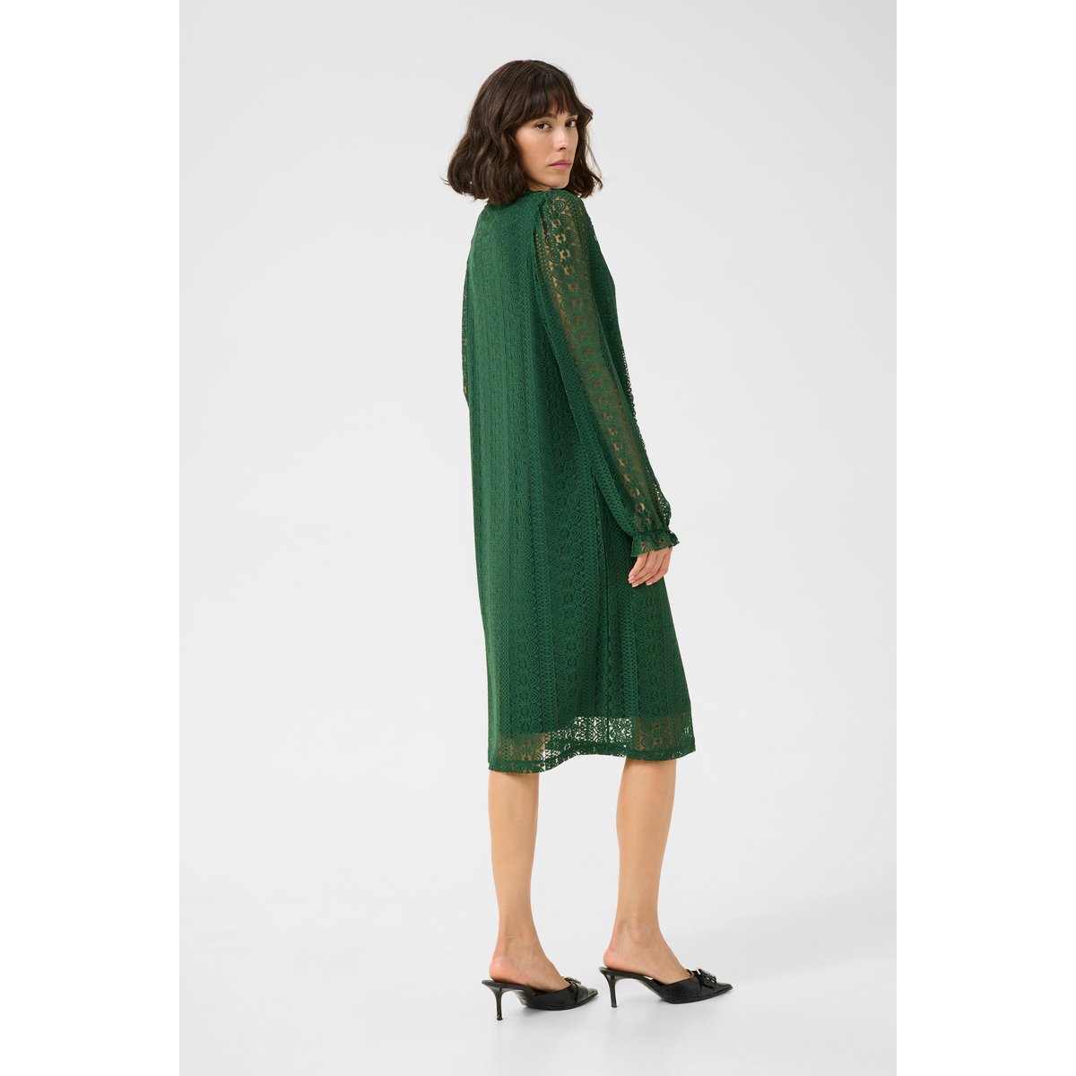 Jersey dress vert dark green, KAFFE