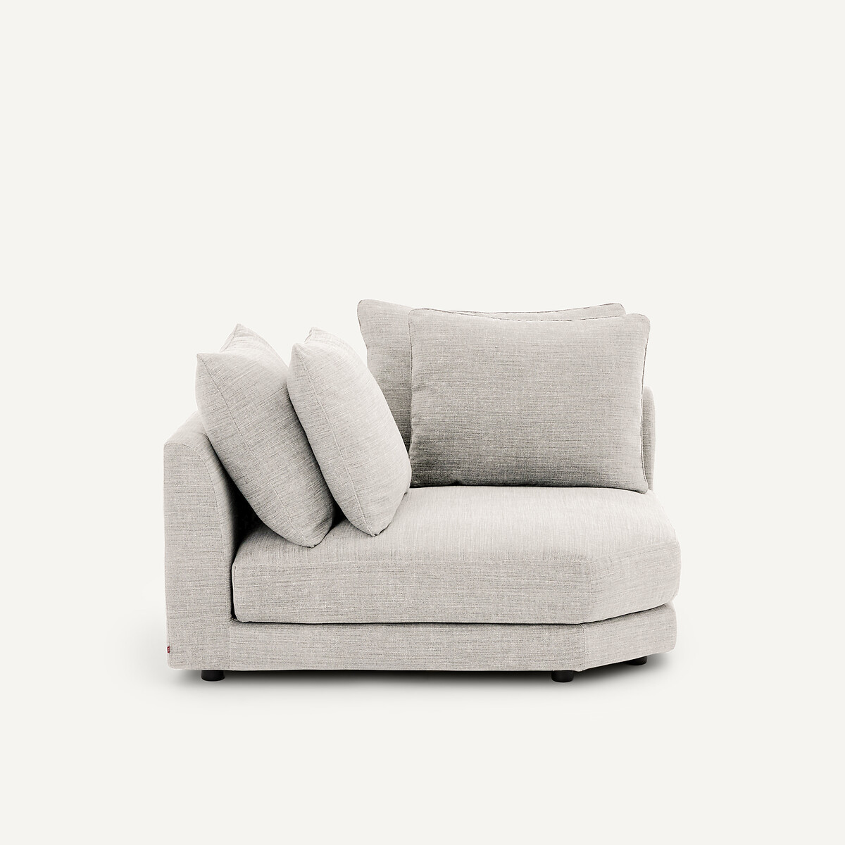 Sofá-cama de canto em algodão e linho, TIBERIO bege, AM.PM
