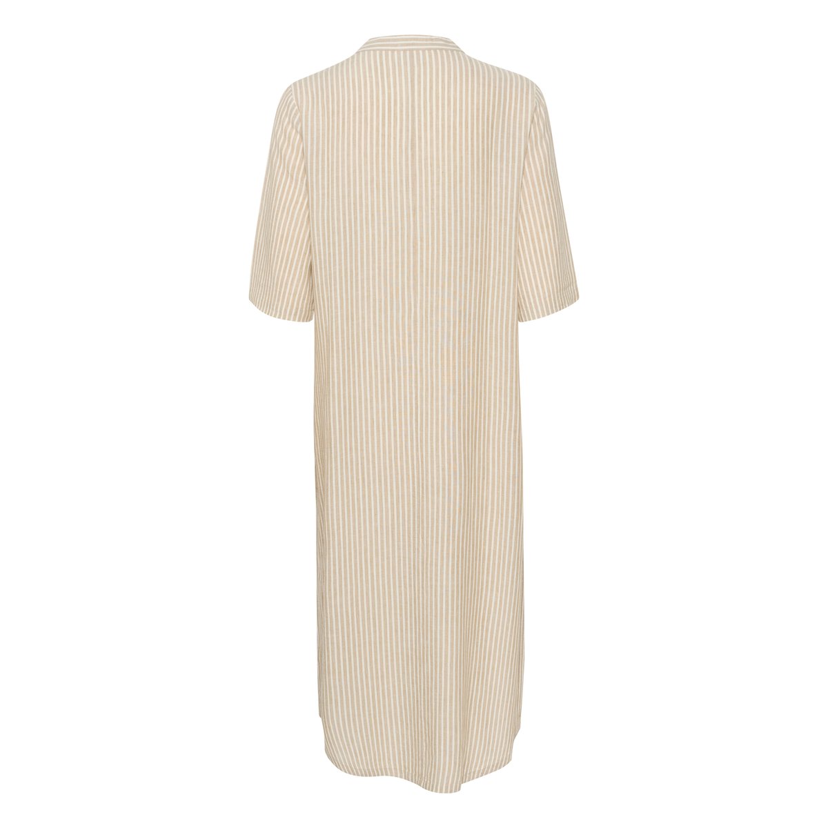Robe beige/blanc rayures chinchilla/chalk stripe, KAFFE