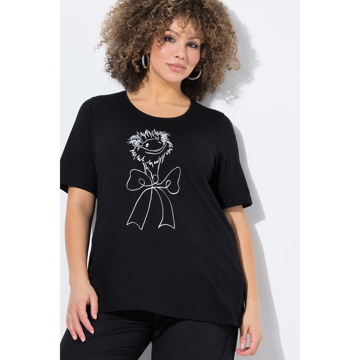 T-shirt noir, ULLA POPKEN