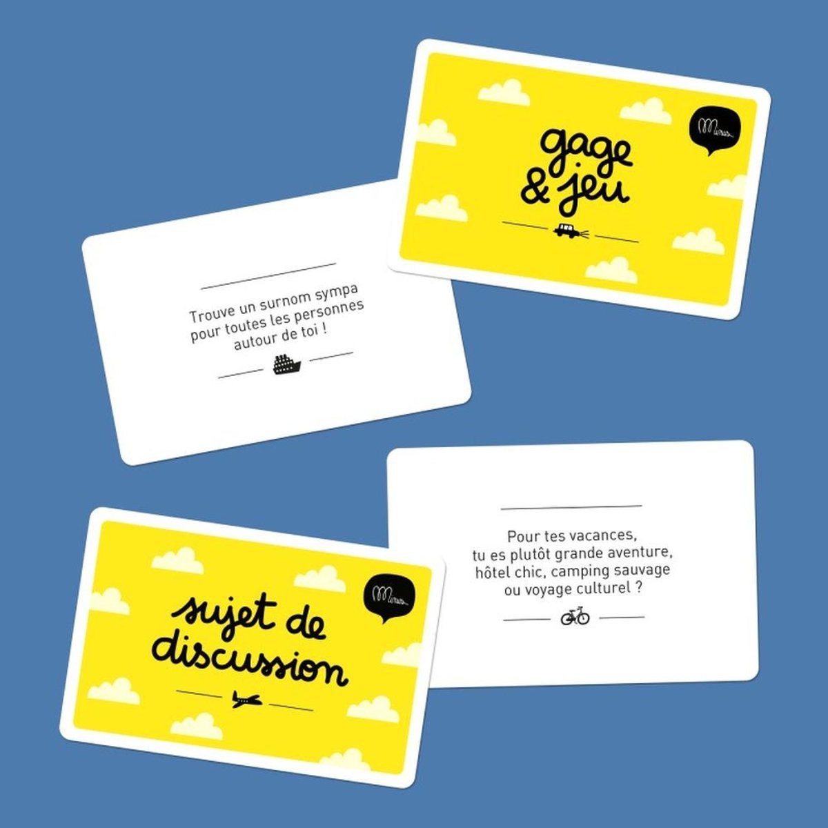 Jeu lanceur de discussion - En route ! jaune, MINUS EDITIONS