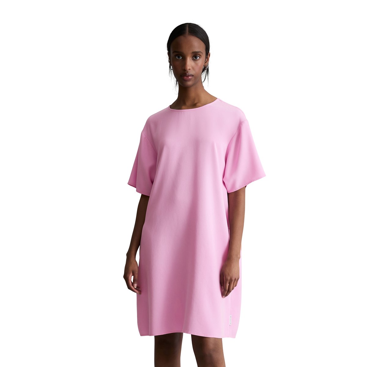 Robe courte relaxed en lyocell LENZING™ rose, MARC O’POLO DENIM