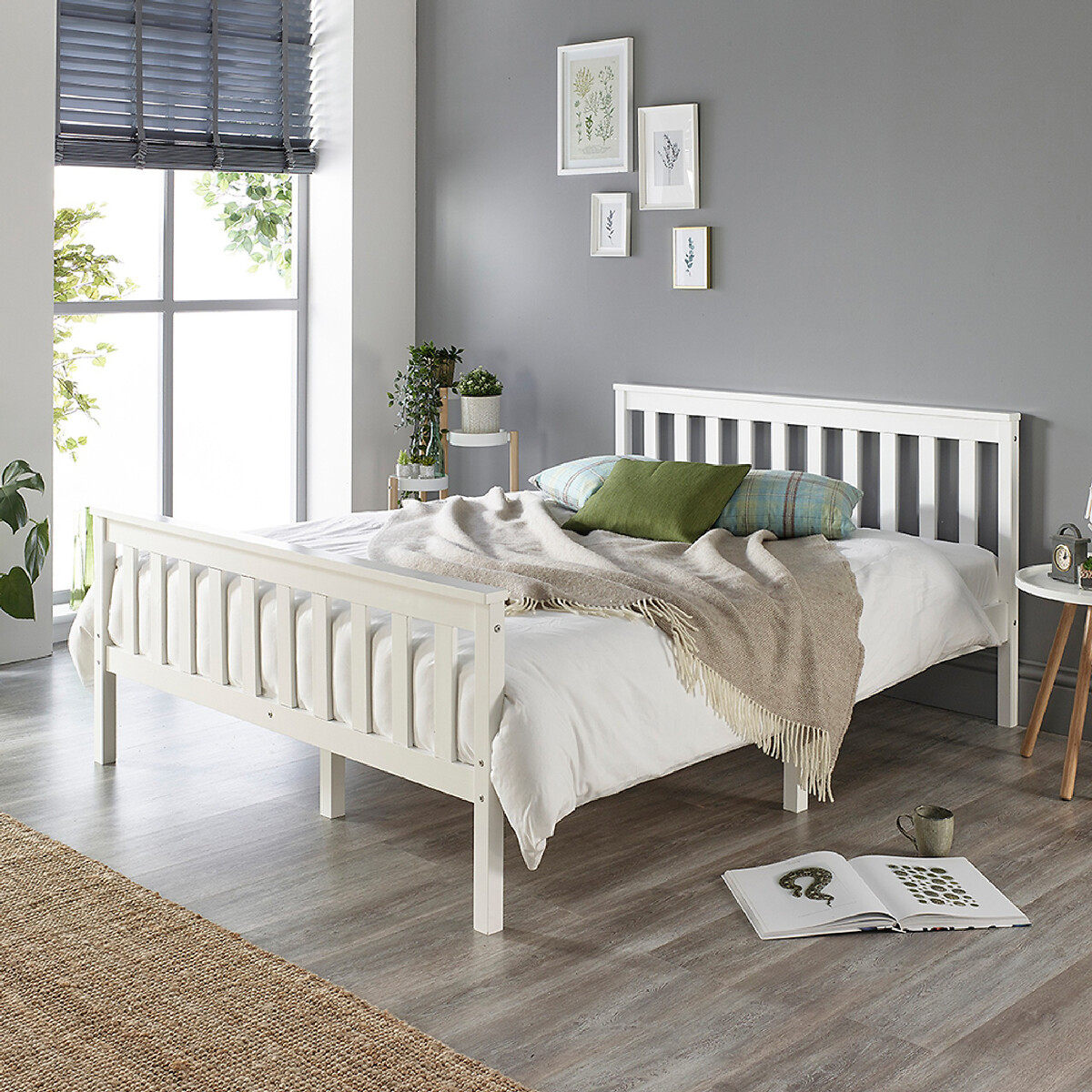 Atlantic Wooden Shaker Bed white, ASPIRE