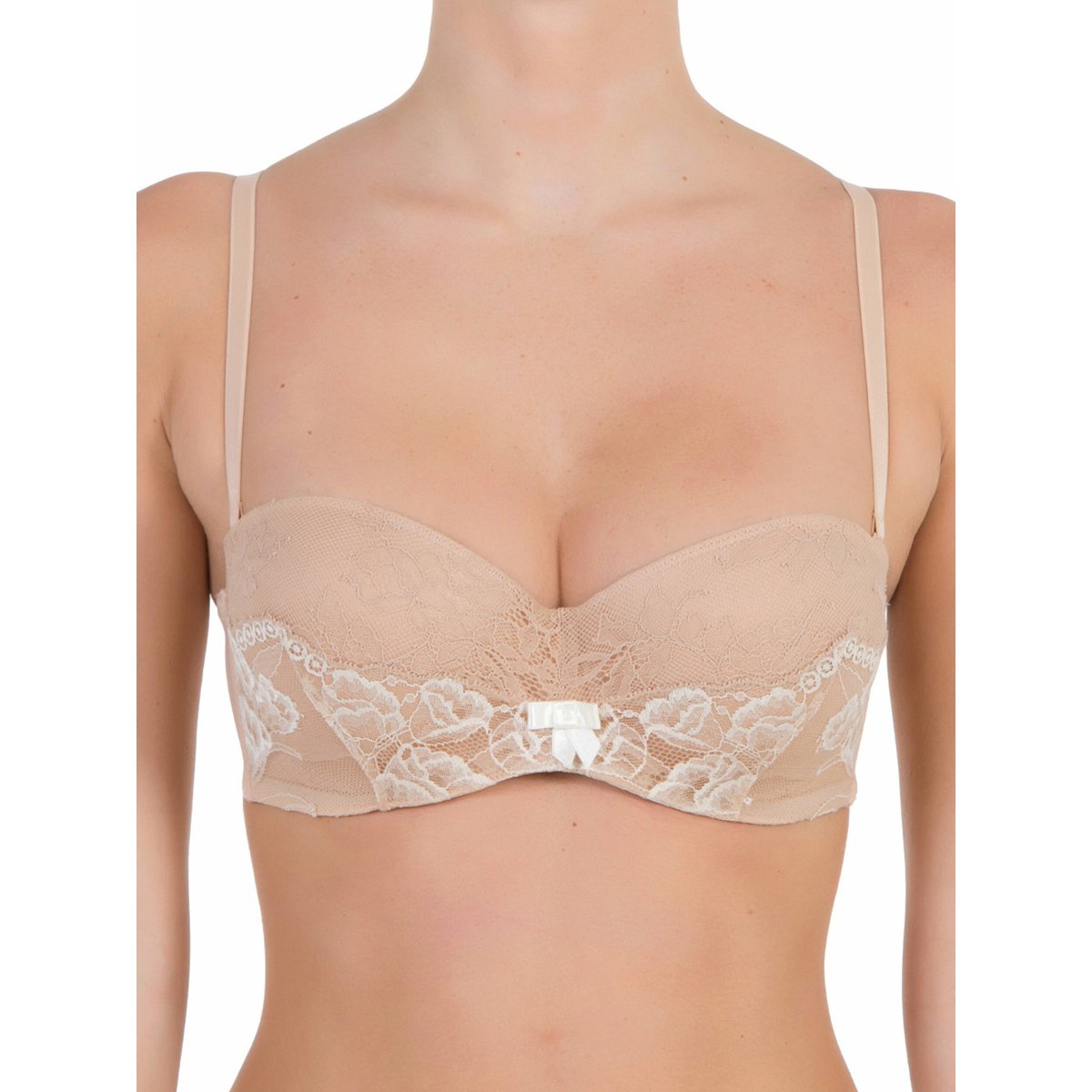 Soutien-gorge bandeau push-up Chiara mariage ivoire, SELMARK
