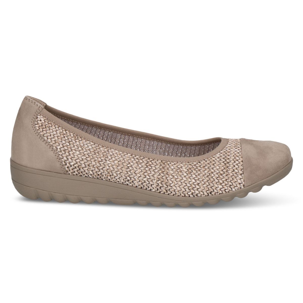 Ballerine femme boue combiné, CAPRICE
