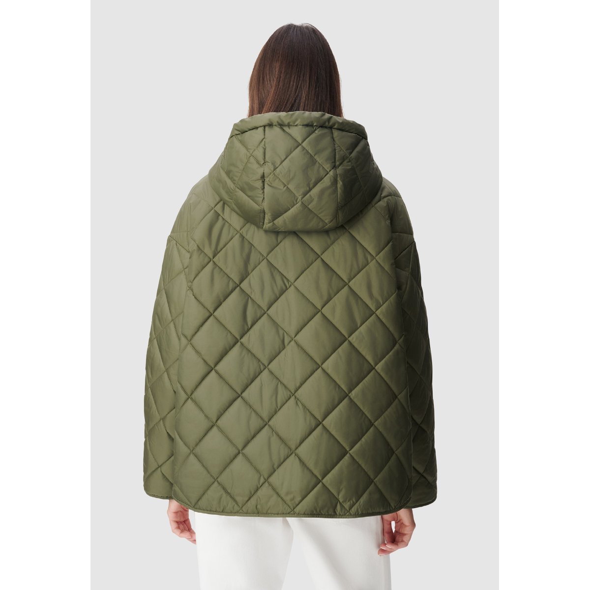Doudoune matelassée à capuche vert kaki, IKKS