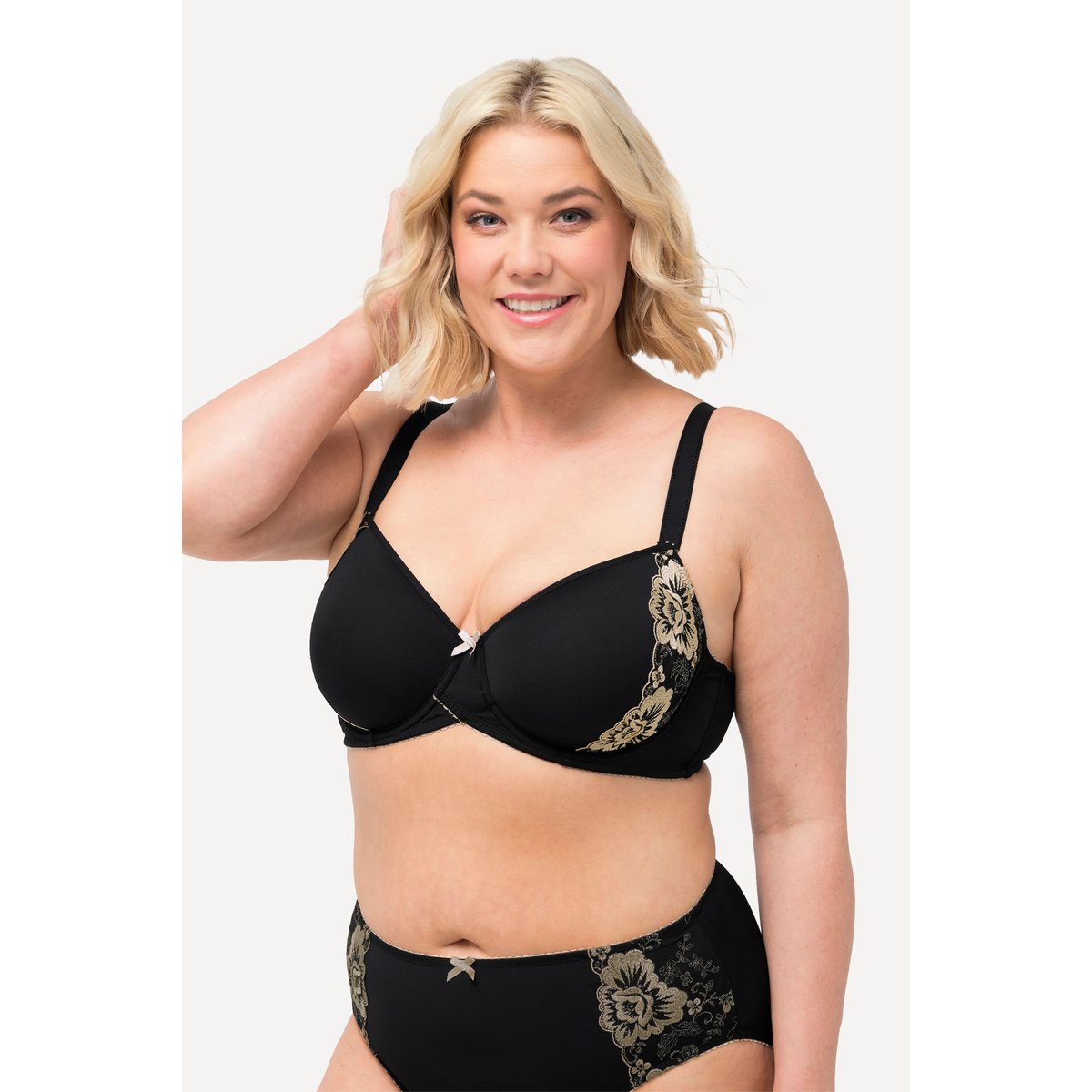 Soutien-gorge à armatures noir, ULLA POPKEN
