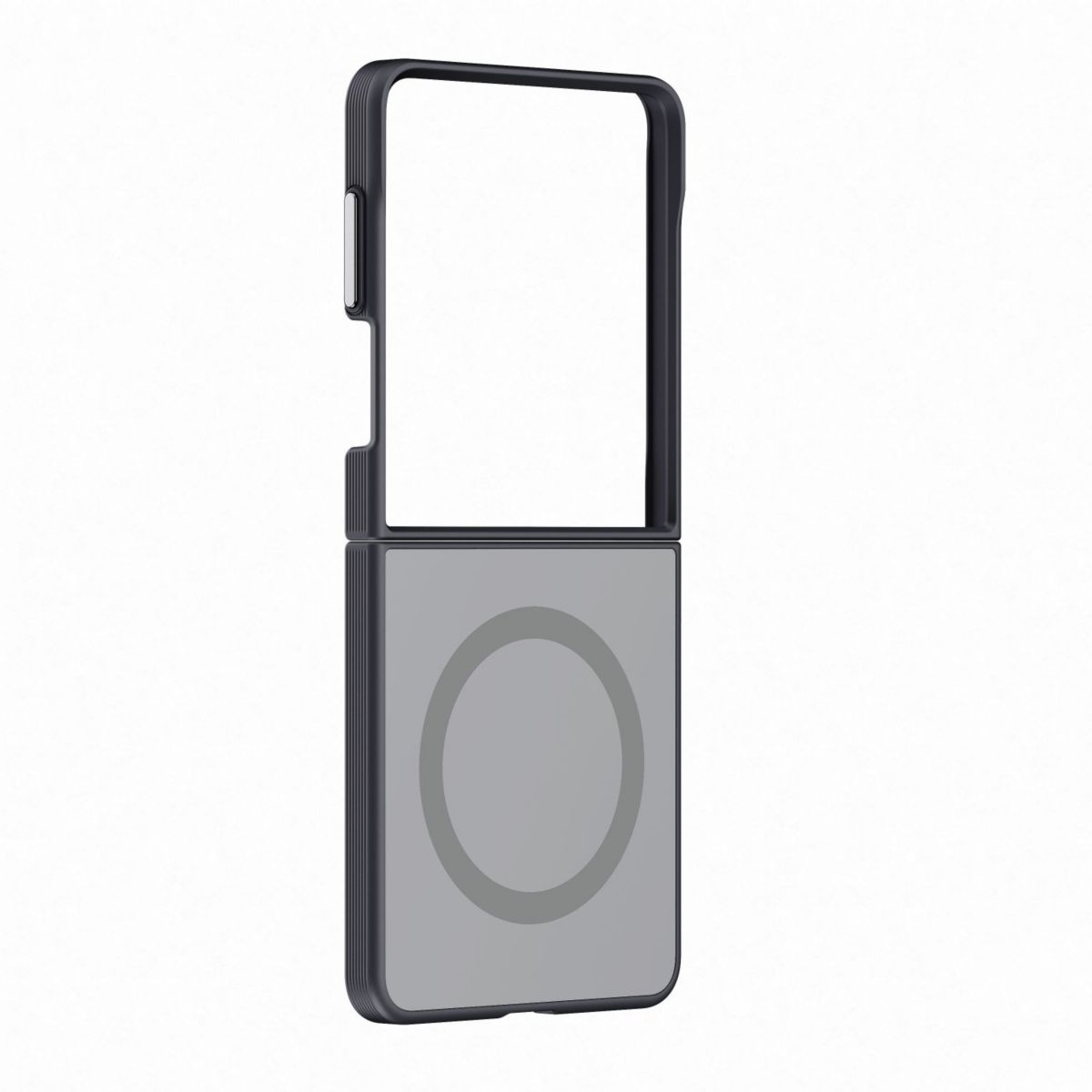 Coque Flip 8 Miroir Magnétique Argenté couleur unique, SAMSUNG