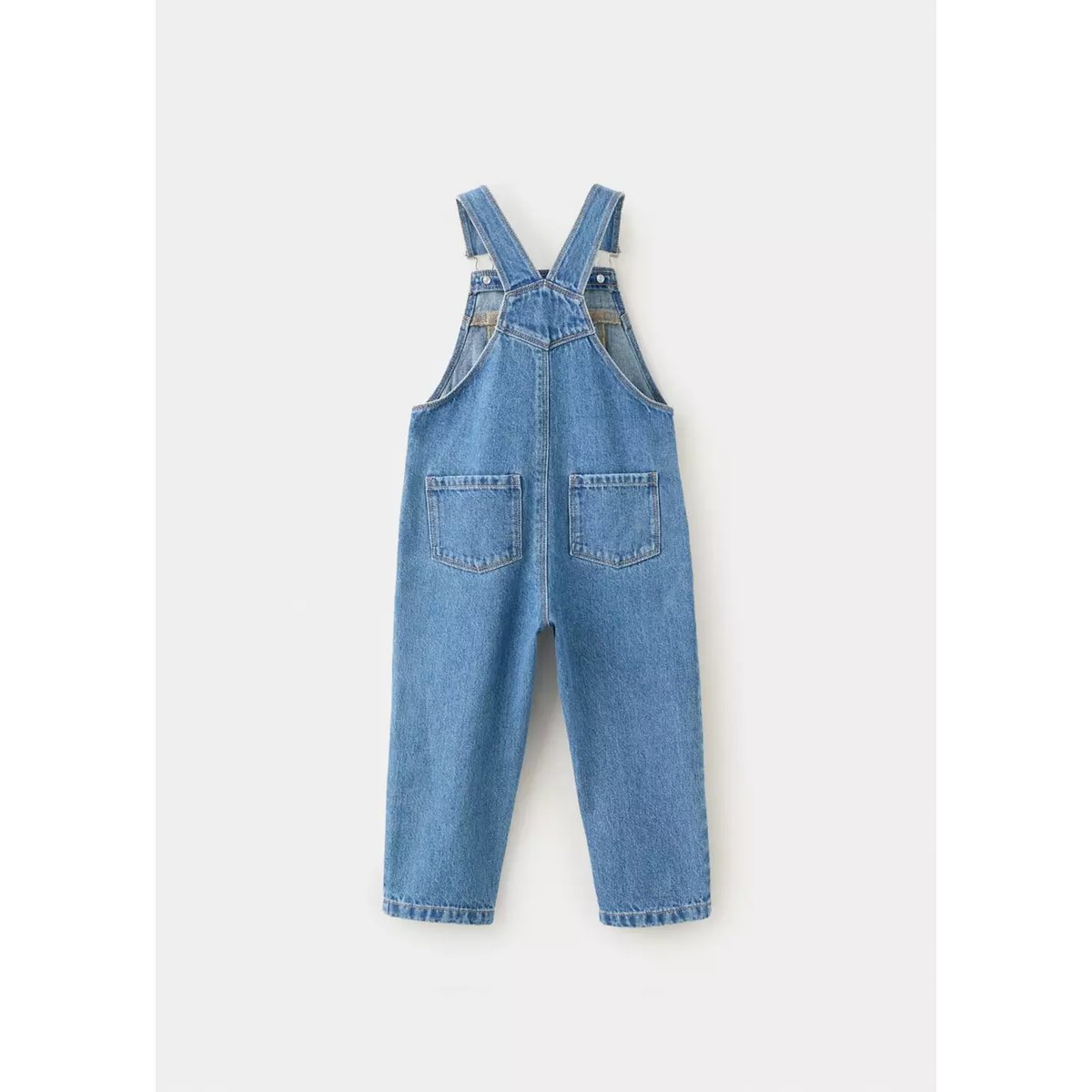 Salopette en jean longue bleu moyen, MANGO BABY