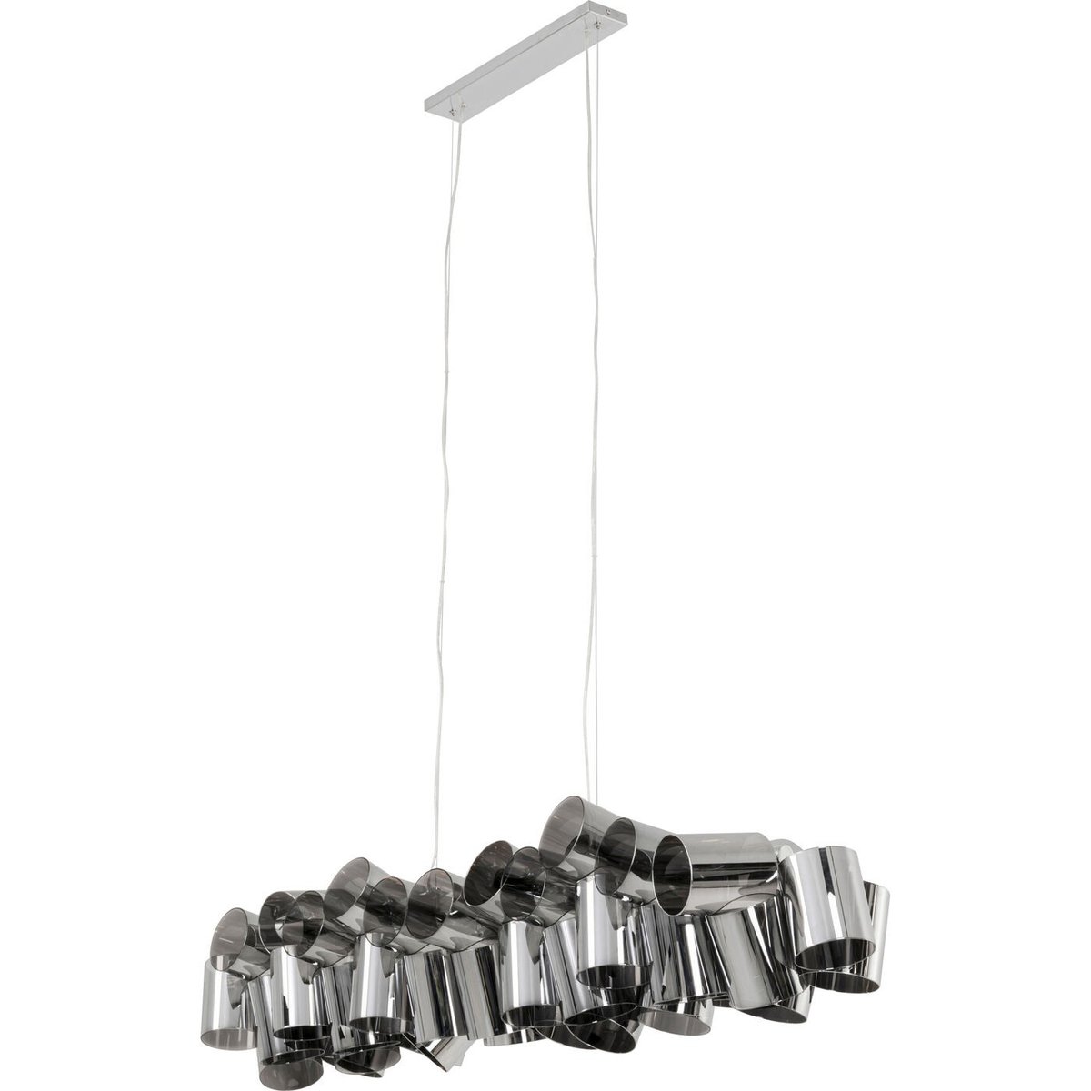 Suspension en verre, TUBES gris, KARE DESIGN