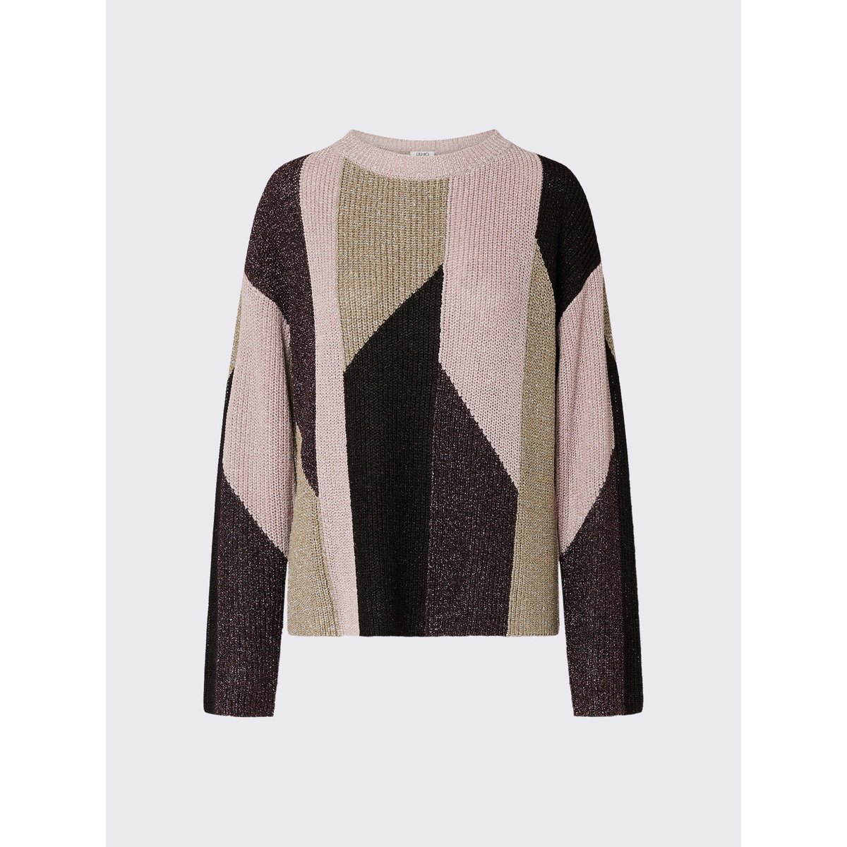 Pull avec incrustations lamé rose, LIU JO