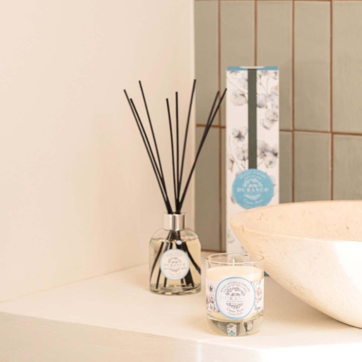 Recharge diffuseur de parfum COTON MUSC couleur unique, DURANCE