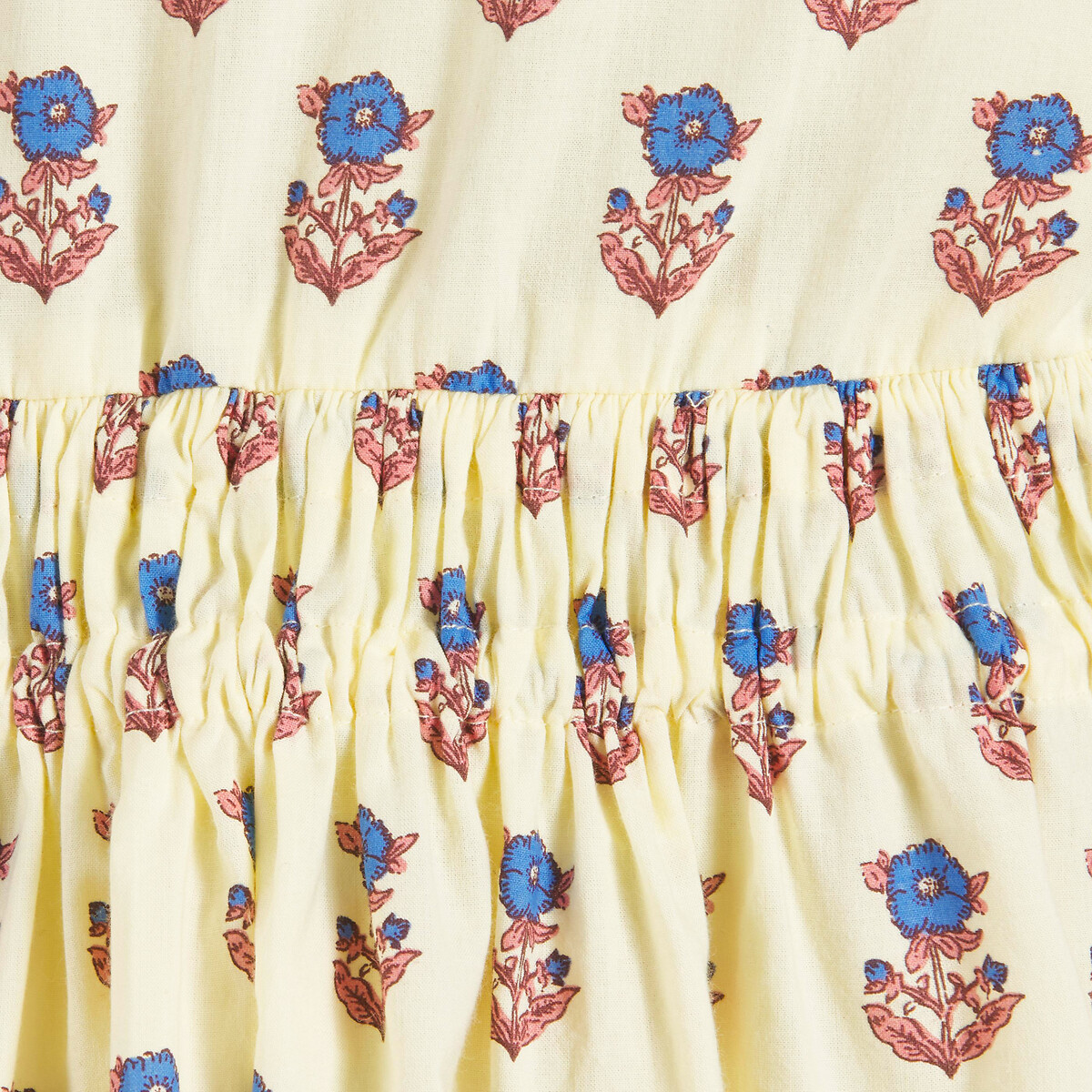 Robe sans manches, imprimé floral, avec dos fantaisie imprimé écru, LA REDOUTE COLLECTIONS