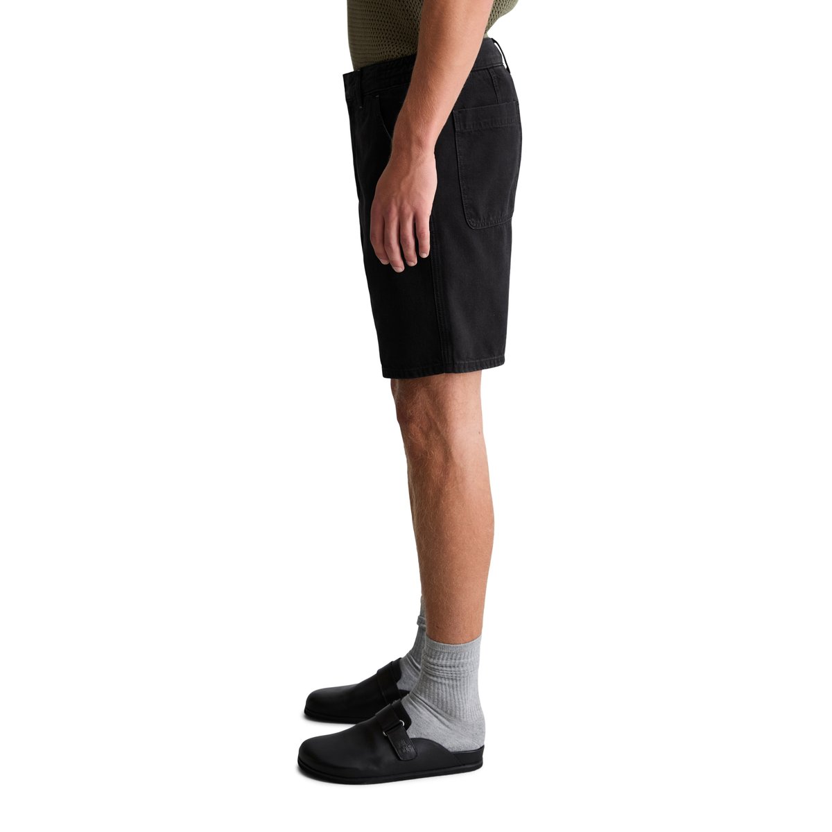 Short en jean en coton bio et lyocell noir, MARC O’POLO DENIM