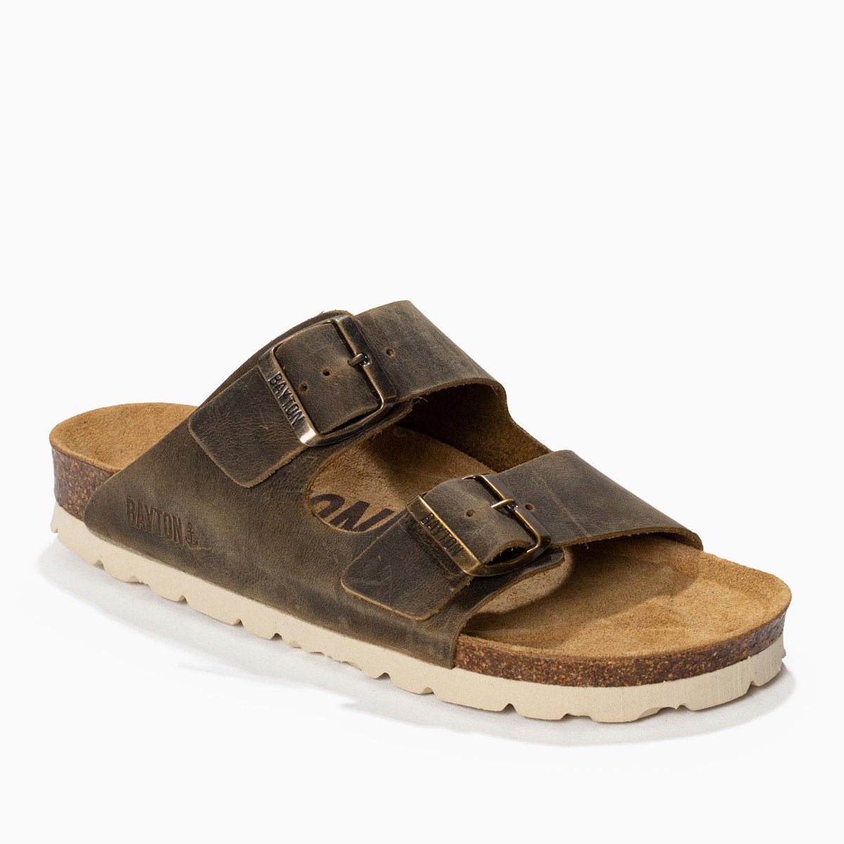 Sandales en cuir ATLAS marron, BAYTON