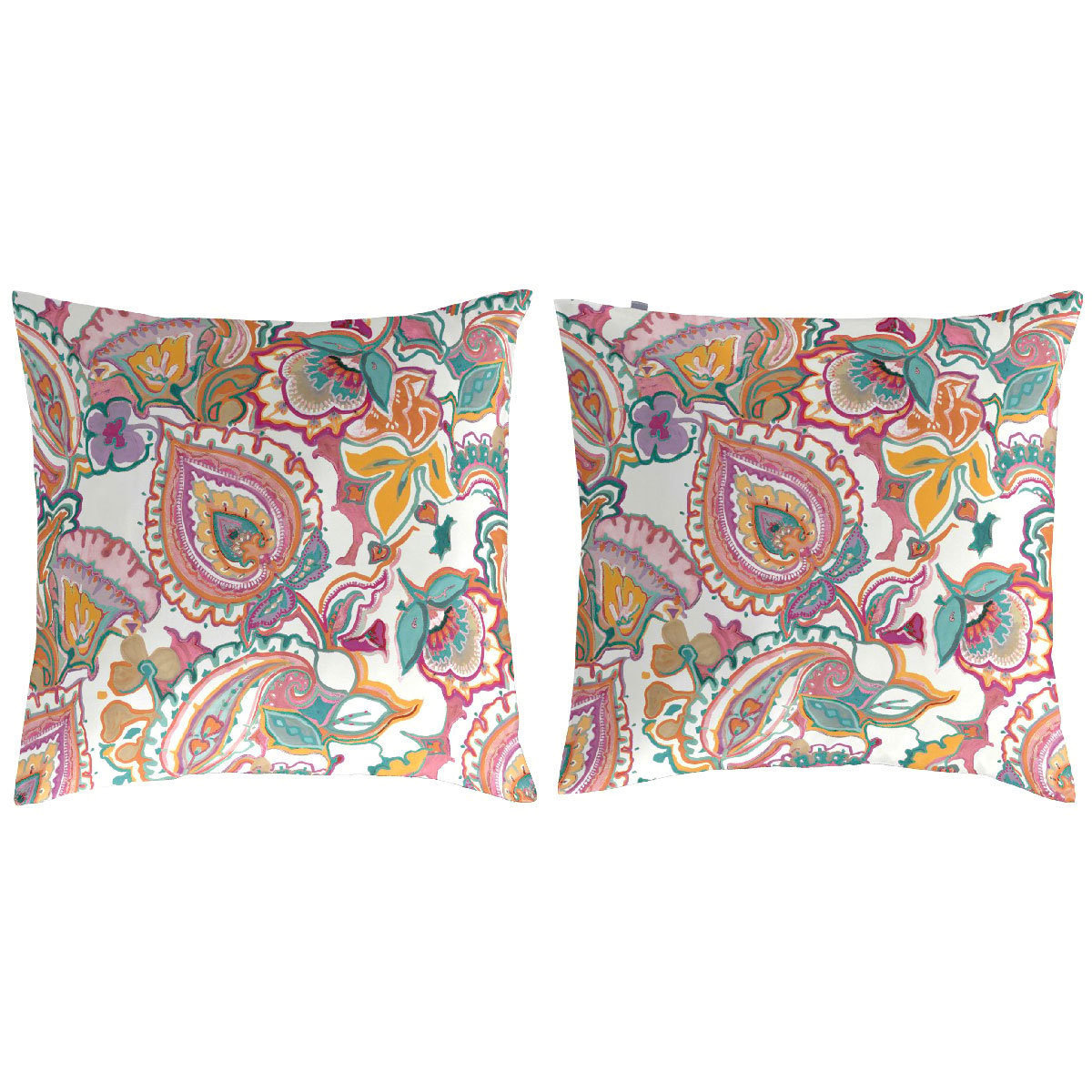 Lot de 2 taies d'oreiller en coton MUSE A multicolore, NAF NAF HOME