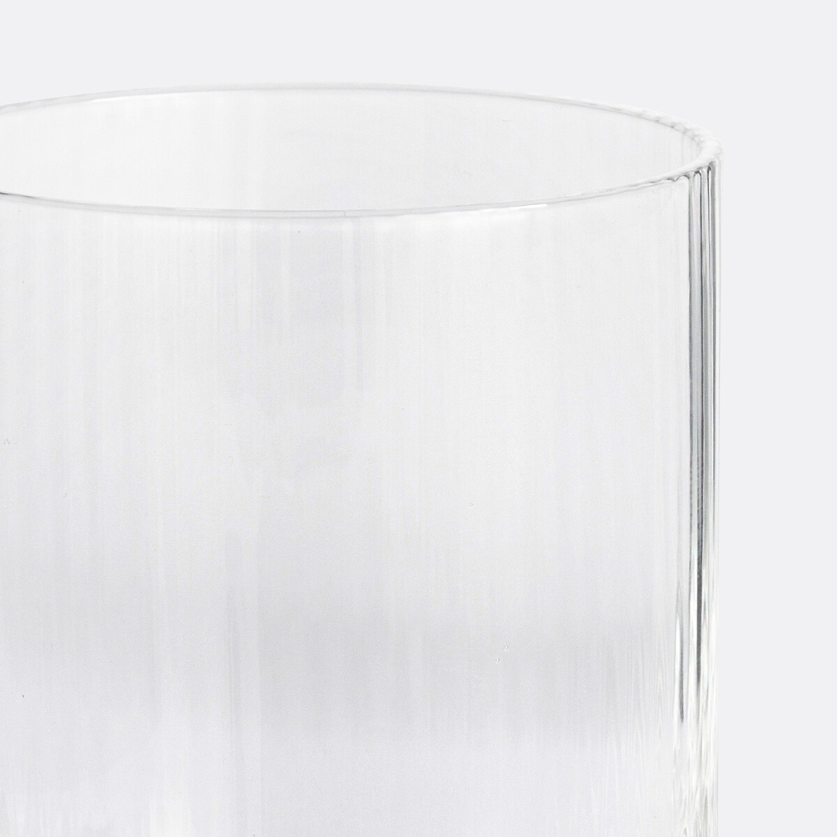 Lot de 6 gobelets à eau en verre strié, Stria transparent, LA REDOUTE INTERIEURS