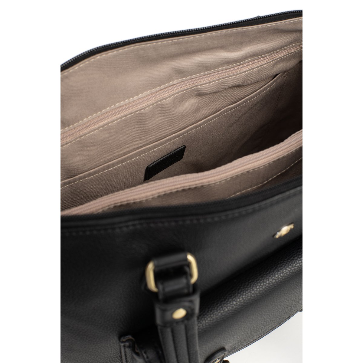 Sac cabas porté épaule RONDA noir, HEXAGONA
