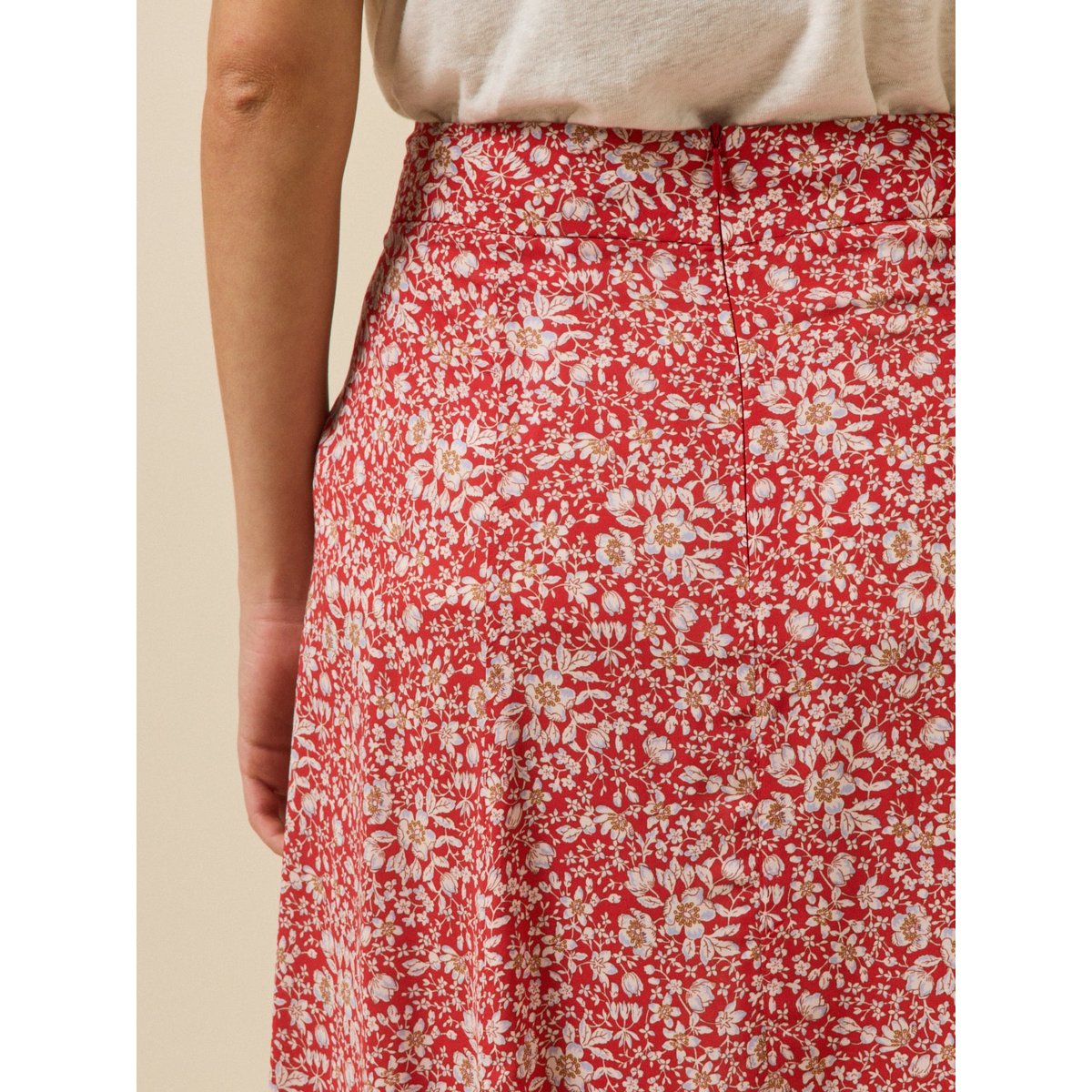 Jupe mi-longue  tissu Liberty - Limited Collection liberty lizzy, CYRILLUS