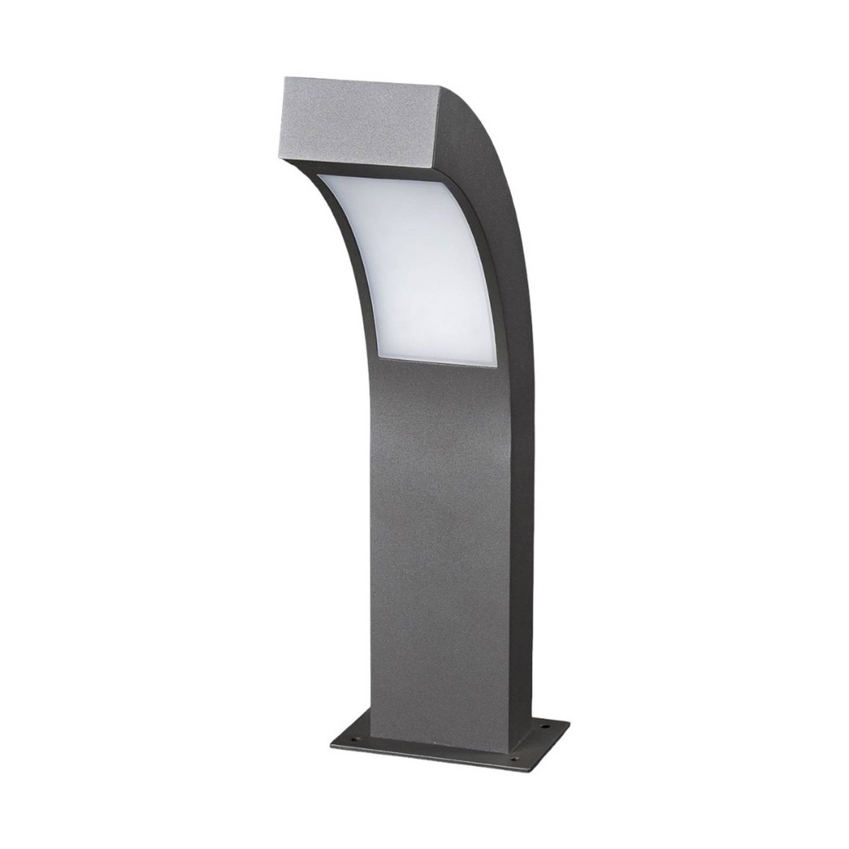 Luminaire extérieur en aluminium moderneLED gris graphite, blanc transparent, LUCANDE