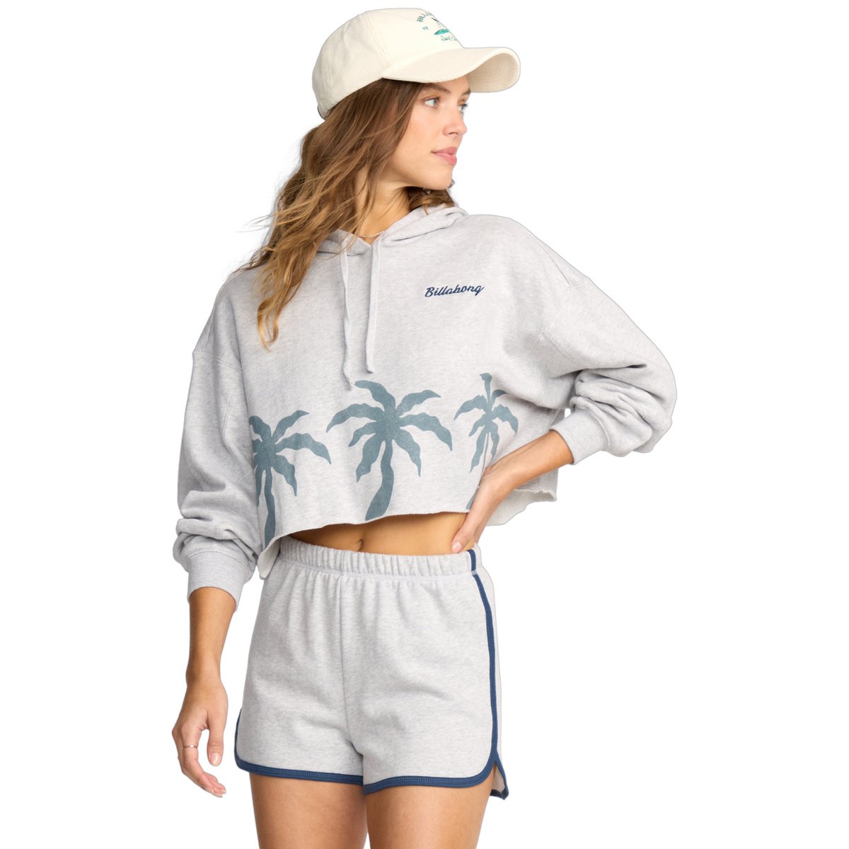 Sweat TRIPLE PALMS gris heather grey, BILLABONG