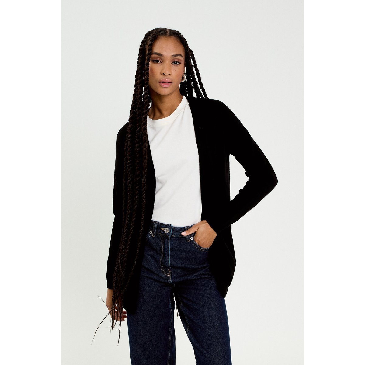Gilet manches longues noir, CACHE CACHE