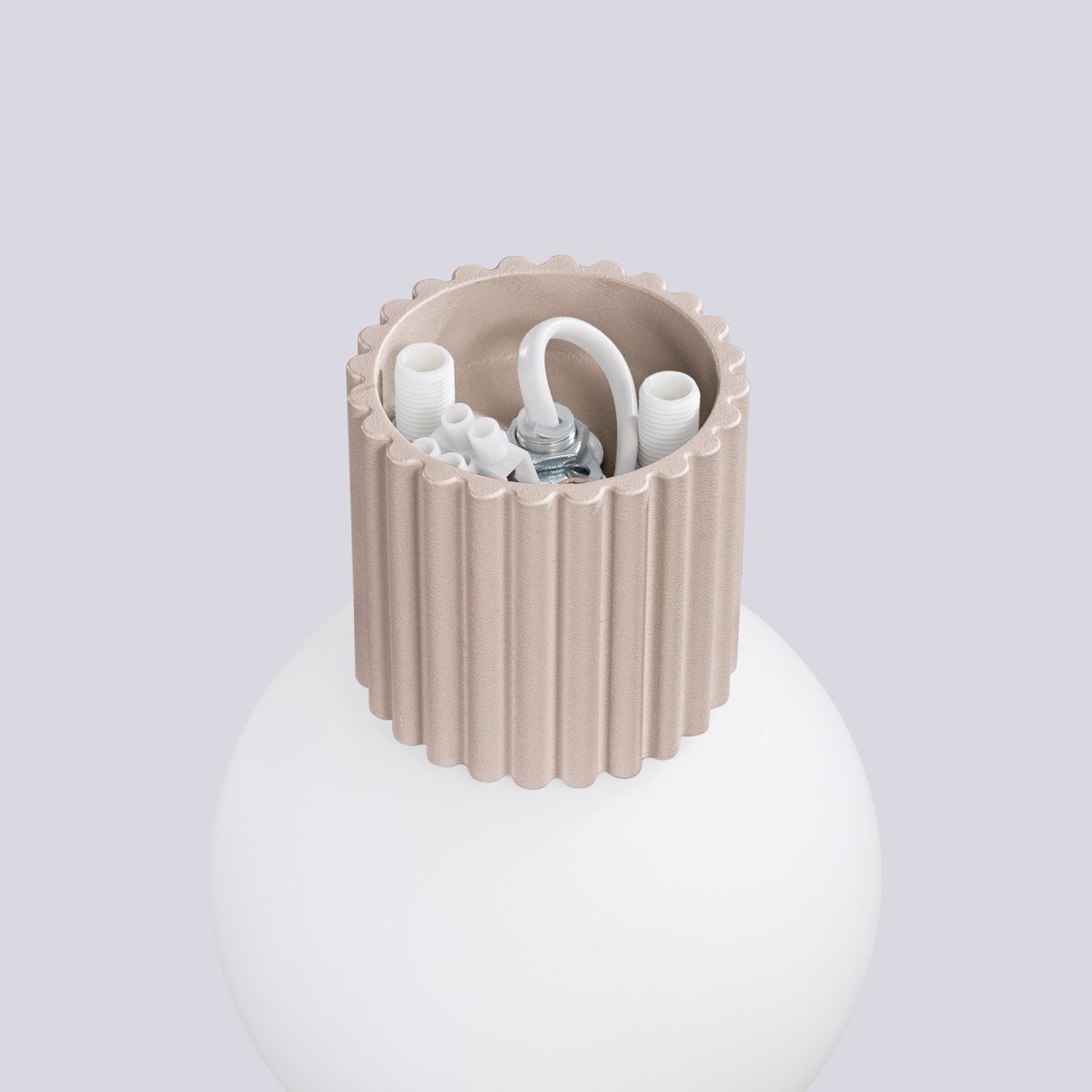 Applique Aluminium Taupe G9 1 Halo marron, EDEN