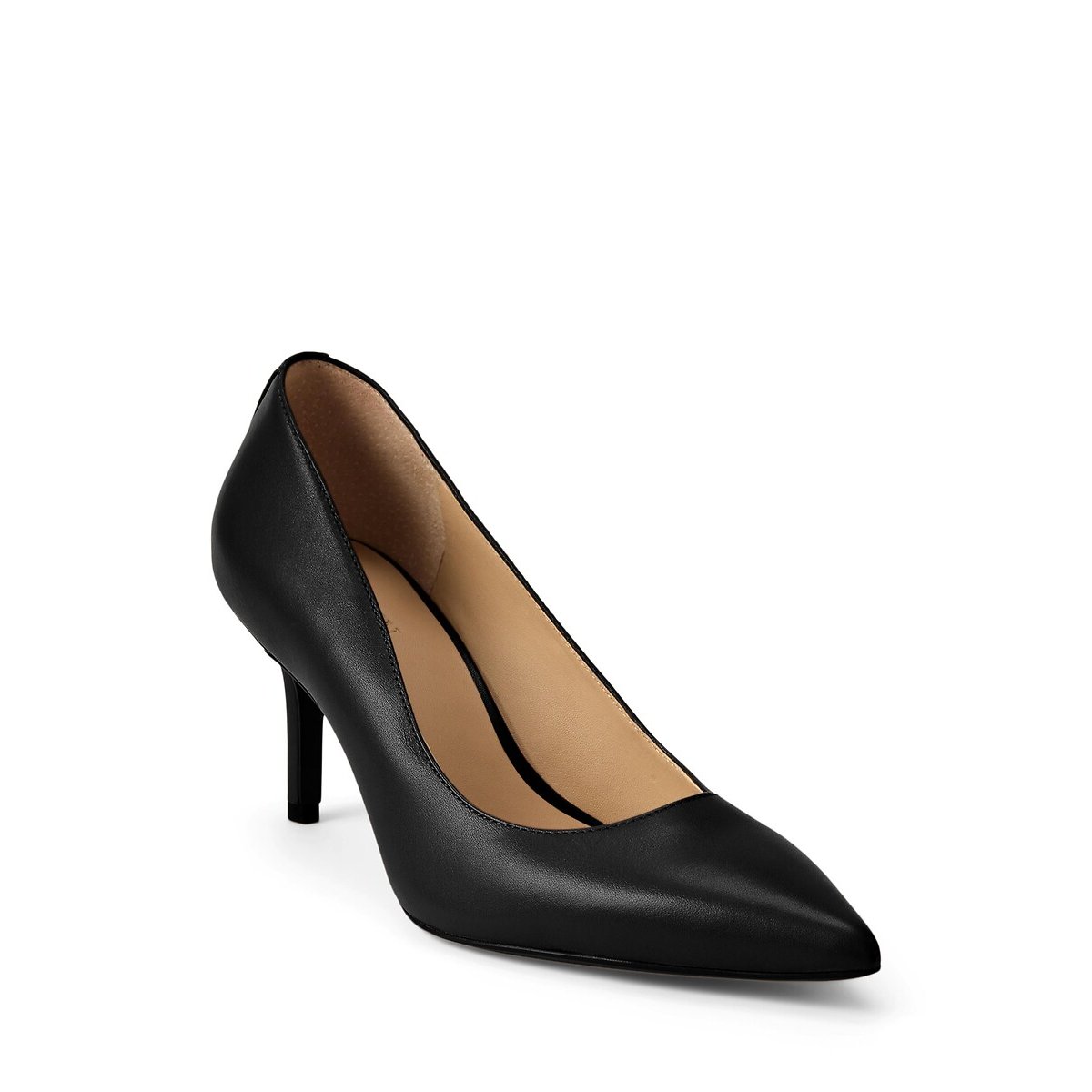 Escarpins en cuir Lanette, talons aiguille noir, LAUREN RALPH LAUREN