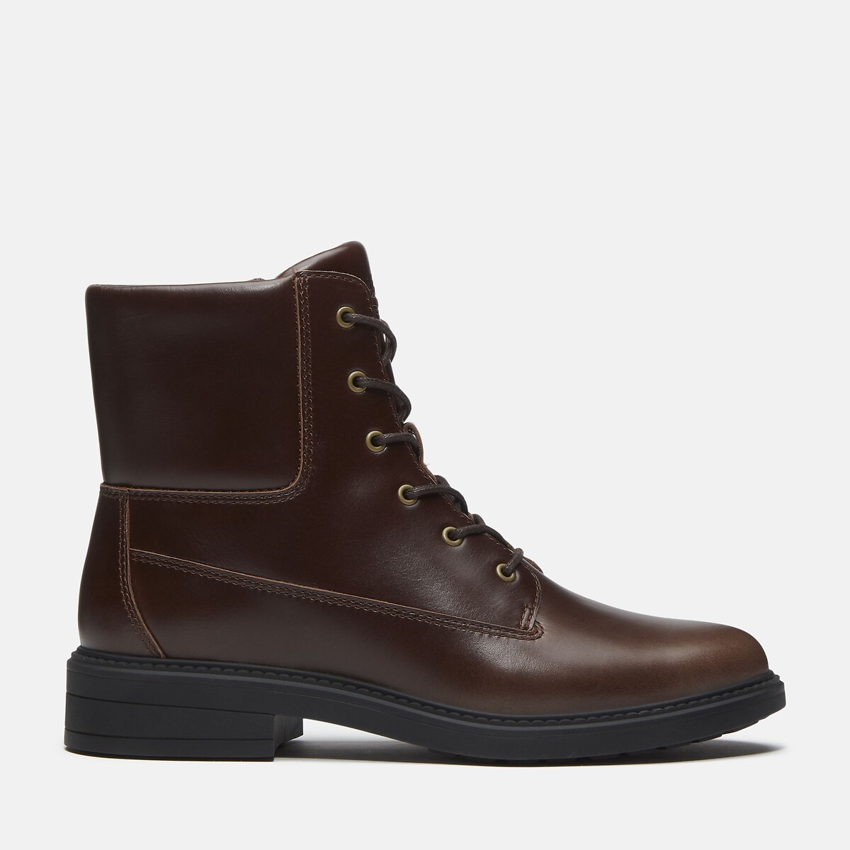 Bottines à lacets, en cuir, STORMBUCKS MID LACE marron foncé, TIMBERLAND