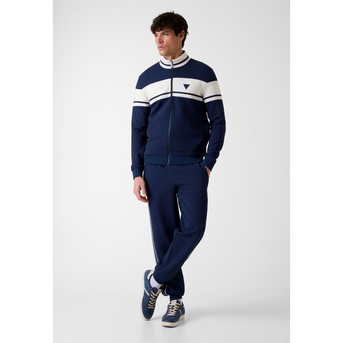 Joggers À Coupe Régulière bleu foncé, GUESS