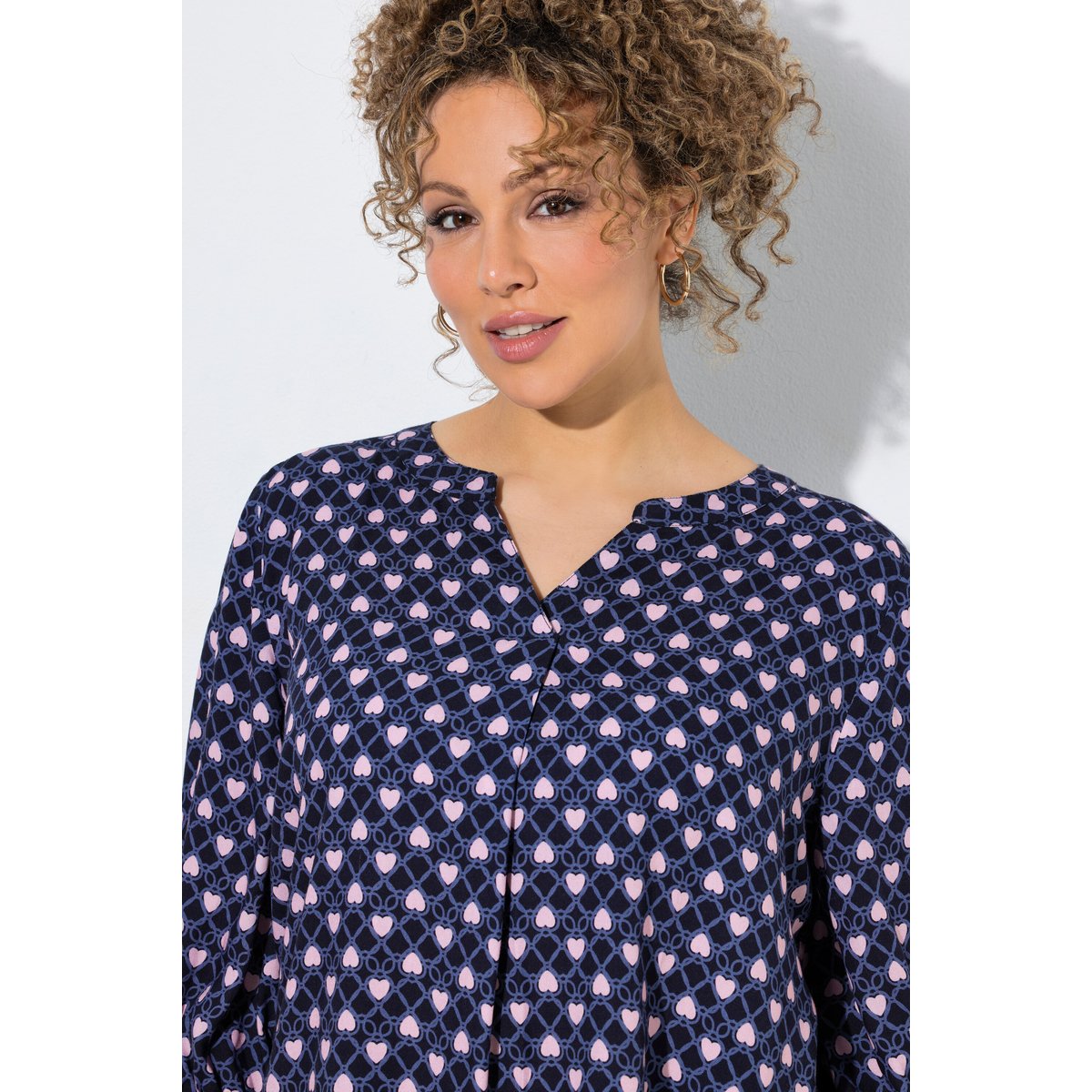 Tunique motif cœurs marine, ULLA POPKEN