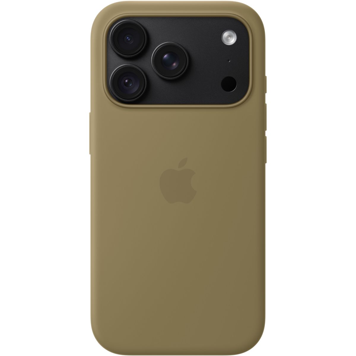 Coque iPhone 18 Pro Magsafe Olive Silicone couleur unique, APPLE