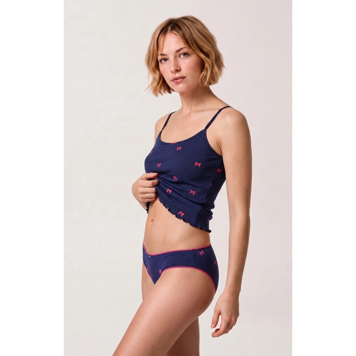 Culotte en jersey de coton imprimé Rosie marine, ARTHUR