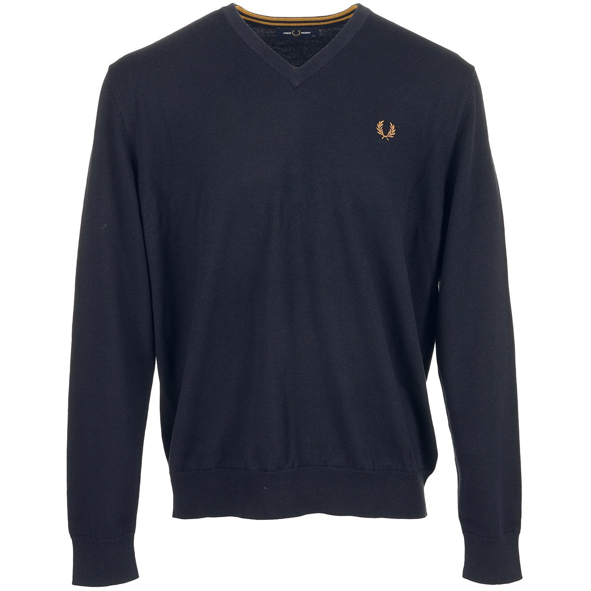 Pull CLASSIC V NECK JUMPER navy, FRED PERRY
