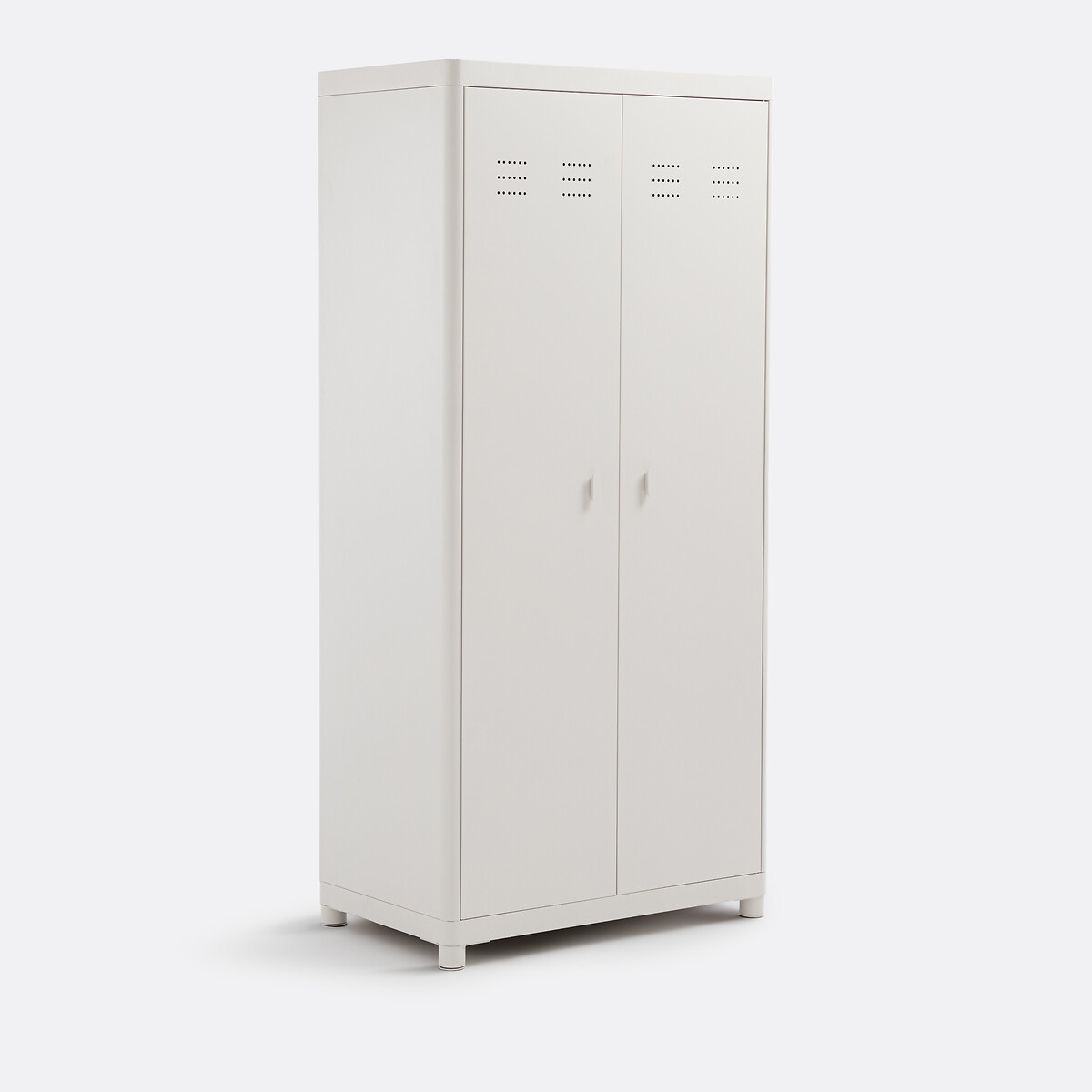 Armoire 2 portes, métal acier, Livona galet, LA REDOUTE INTERIEURS