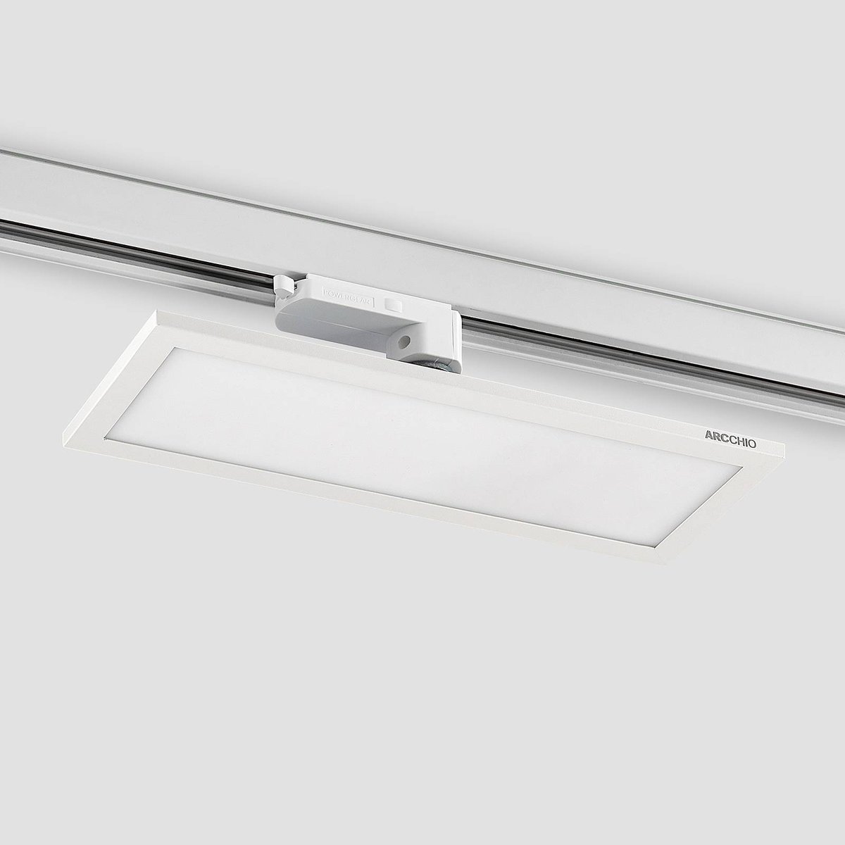 Projecteur pour rail électrique LED, Hairis blanc (ral 9010), ARCCHIO