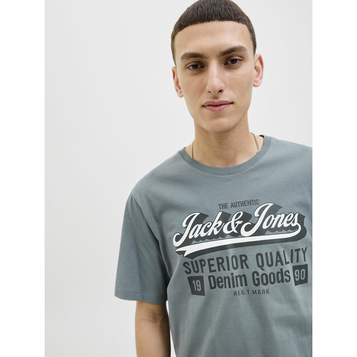 Crew Neck T-Shirt blue, JACK & JONES